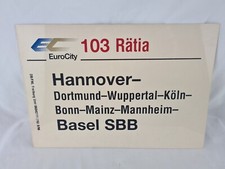 Zuglaufschild DB - EC 103