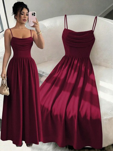 Elegantes chiffon kleid mit - chiffon,