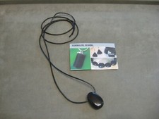 Edelsteinkette - schwarzer Turmalin - Anhänger - Stein für Strahlung + Negatives