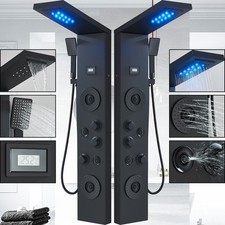 Duschpaneel Edelstahl LED