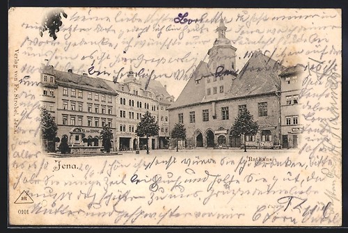 Ansichtskarte jena rathaus - jena,,