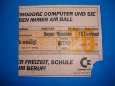 1987 Ticket Bayern München FC