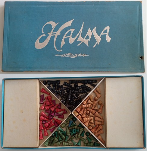 Altes brettspiel halma 1925 - brettspiel,