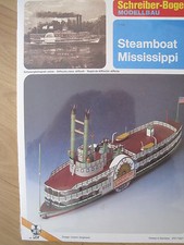 Steamboat Mississippi Raddampfer Schiff Kartonbausatz NEU Schreiber- Bastelbogen