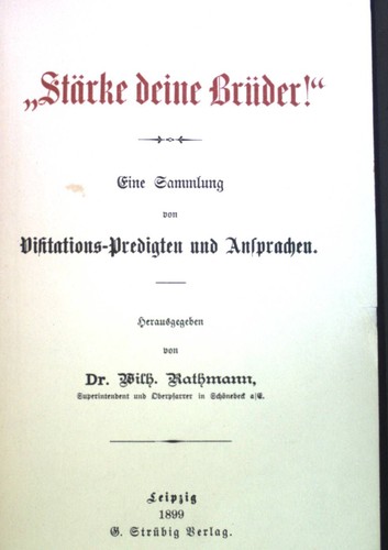Stärke deine brüder - deine, brüder!":