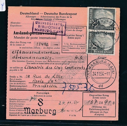 114324 auslandspostanweisung - 114324),