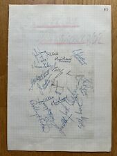 Autogramm Hibernian Edinburgh Fußball sign Schottland alt 20. Jahrhundert
