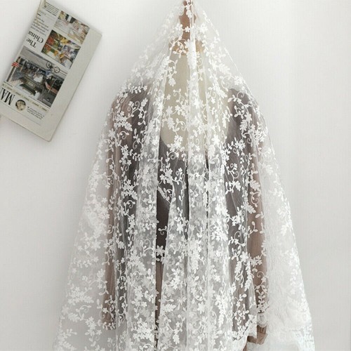 Organza bestickt blumen - organza,