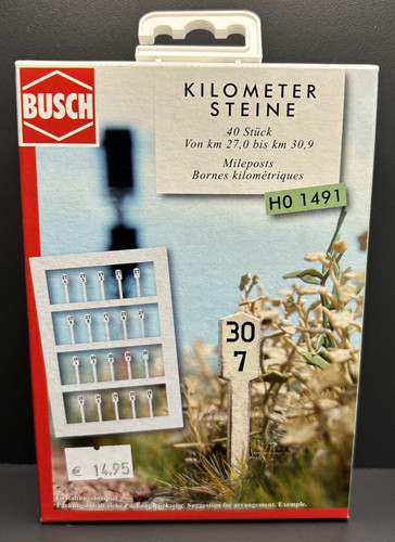 Busch 1491 kilometersteine 40 - 1491, kilometersteine,