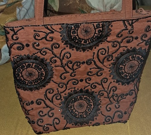 Vintage-Perlen-Handtasche
