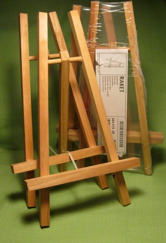 Kleine staffelei aus naturholz - aus,