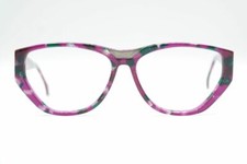 Vintage Enrico Coveri 113 350 Lila oval Brille Brillengestell eyeglasses NOS