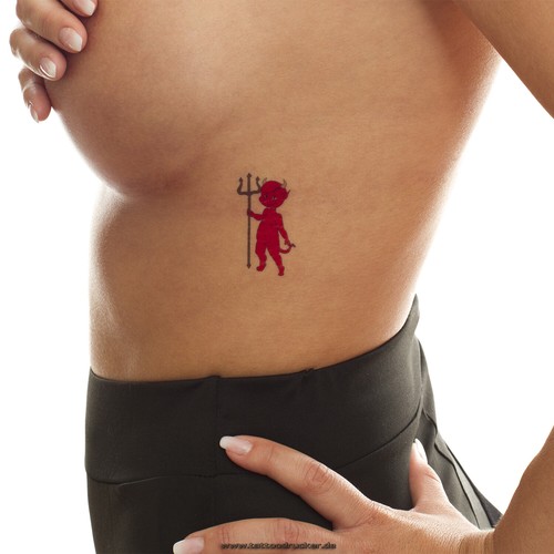 Teufel tattoo rot - 2, x
