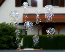 8er Set Regenbogen Sonnenfänger suncatcher Quallen Vogelschutz Rainbow Maker