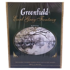 Greenfield schwarzer Tee Earl Grey Fantasy  100 Beutel Schwarztee