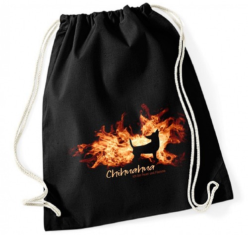 Turnbeutel chihuahua feuer - turnbeutel,