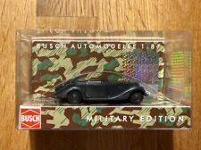 Top: Busch 40253 BMW 327 Cabrio Feldgendarmerie Military Edition Automodell 1:87