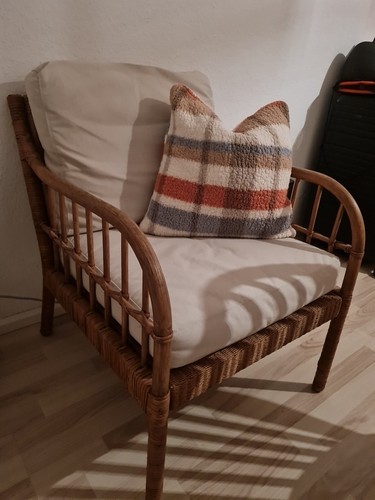 Sessel mit polsterkissen - sessel,