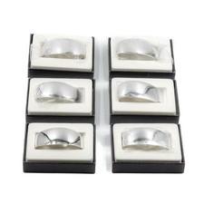 6 Servettenringe WILKENS Silhouette original verpackt unbenutzt in 925 Silber