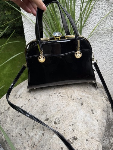 Tasche shopper lack schwarz - tasche,