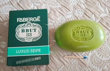 Vintage Fabergé  Brut 33  Luxus Seife 125 g im orginal Karton  nr1