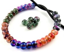 Glasperlen Rondelle 9x12mm