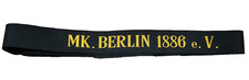 BRD Bundesmarine Mützenband „MK.BERLIN 1886 e.V.“ L. ca. 152 cm.