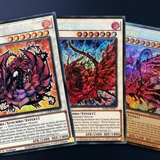Rosendrache Set Neu! Secret Rare Holo Yugioh Karten deutsch Drachen Deck Alt Art