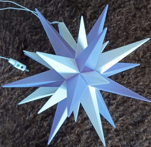 Herrnhuter stern flieder weiss - stern, flieder/weiss