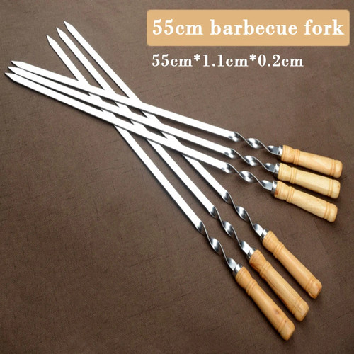 Grillspieße edelstahl 55cm - grillspieße,