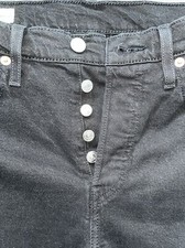 Original Levi’s 501 Mom Jeans schwarz Knöpfe 27/30 w.NEU