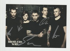 BROILERS - ORIGINAL HANDSIGNIERTE AUTOGRAMMKARTE 2014 - NOIR - SELTEN