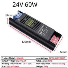 DC 12V/24V LED Trafo Netzteil