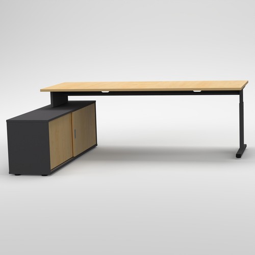 Schreibtisch mit sideboard - mit,