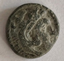 ALTE GRIECHISCHE BRONZE MÜNZE