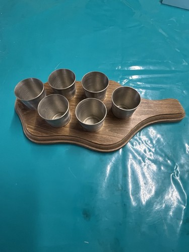 Serviertablett aus holz - holz, 6