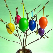 Osterdeko 6 Ostereier 8 cm