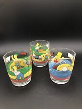 3 Trinkgläser Nutella Simpsons Limited Edition 2002 Sammelglas