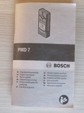 Originalbetriebsanleitung BOSCH Leitungssucher PMD 7 Digitales Ortungsgerät