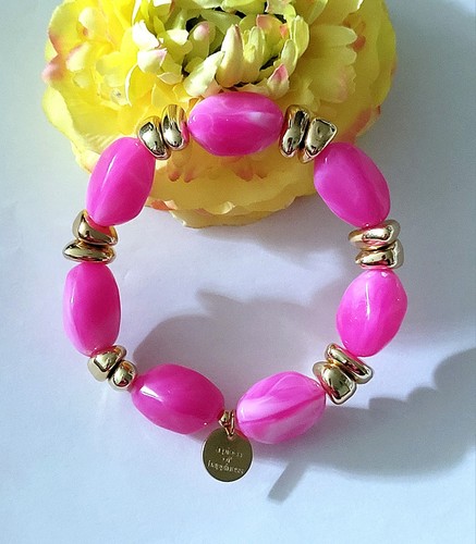 Biba resin armband nuggets - armband,