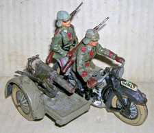 2 WK Wehrmacht Lineol Motorrad