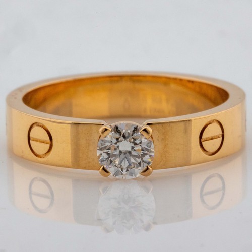 Cartier love ring 750 18k - cartier,