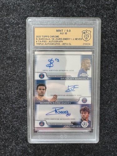 Topps chrome triple autograph - triple,