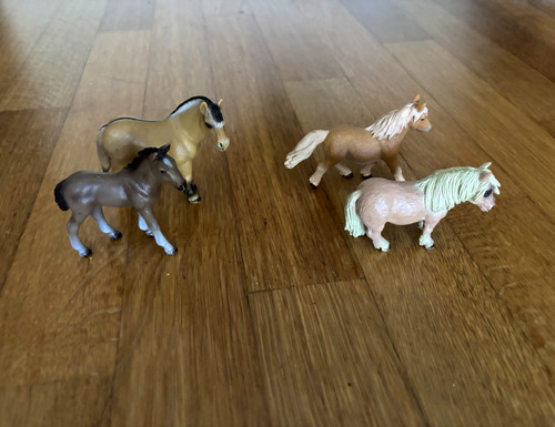 Pferde pony set schleich - 4x,