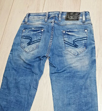 KRASSE CIPO & BAXX DENIM JEANS HOSE DAMEN HIPSTER DESIGNER DESTROYED W26 L32