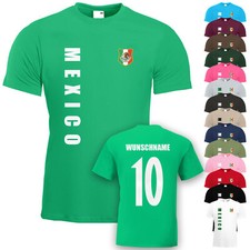 Mexiko Mexico T-Shirt Trikot Name Nummer Fußball WM EM Fan Team National