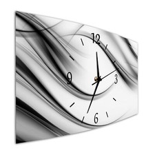 BM Wanduhr Quarzuhrwerk Quarz Wanduhr 44 x 22 cm geräuschlos lautlos 9608-1SZa