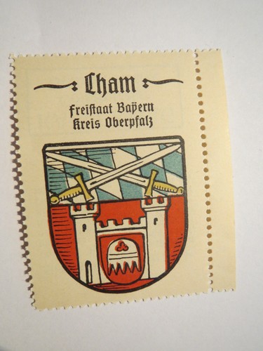 Cham reklamemarke kaffee hag - reklamemarke,