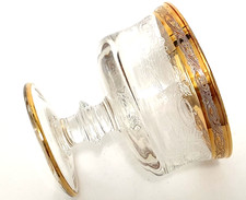 Murano Medici Sektschale Champagner Dessert Schalen Goldrand Blumendekor