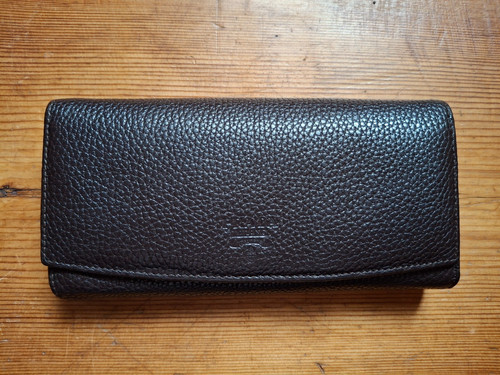 Damen portmonee dunkelbraun - in,